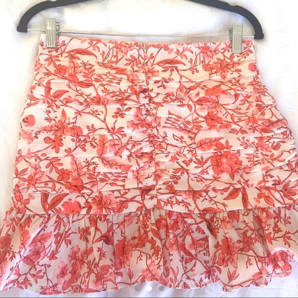 Mini ruched preppy skirt